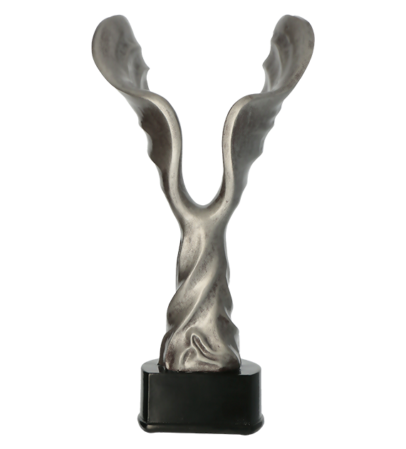 Nowoczesne trofeum sportowe skrzydła 27 cm - RFST3030_S.png