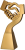 Statuetka odlewana złoty uścisk dłoni 23 cm - RP5014.png