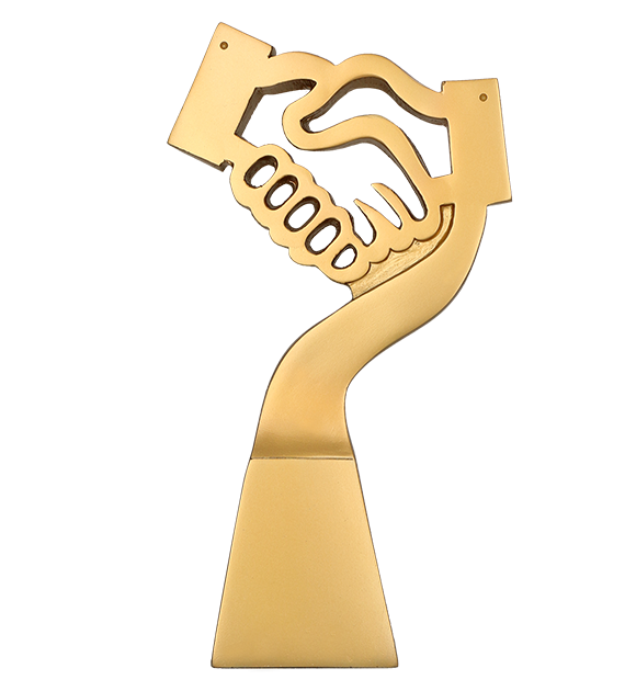 Trofeum okolicznościowe złote dłonie na postumencie - RP5014_2.png