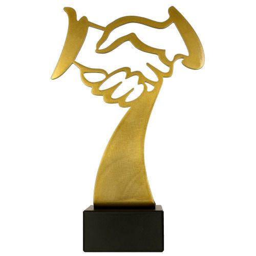 Ekskluzywne trofeum metalowe współpraca i partnerstwo - BL-Hug.jpg
