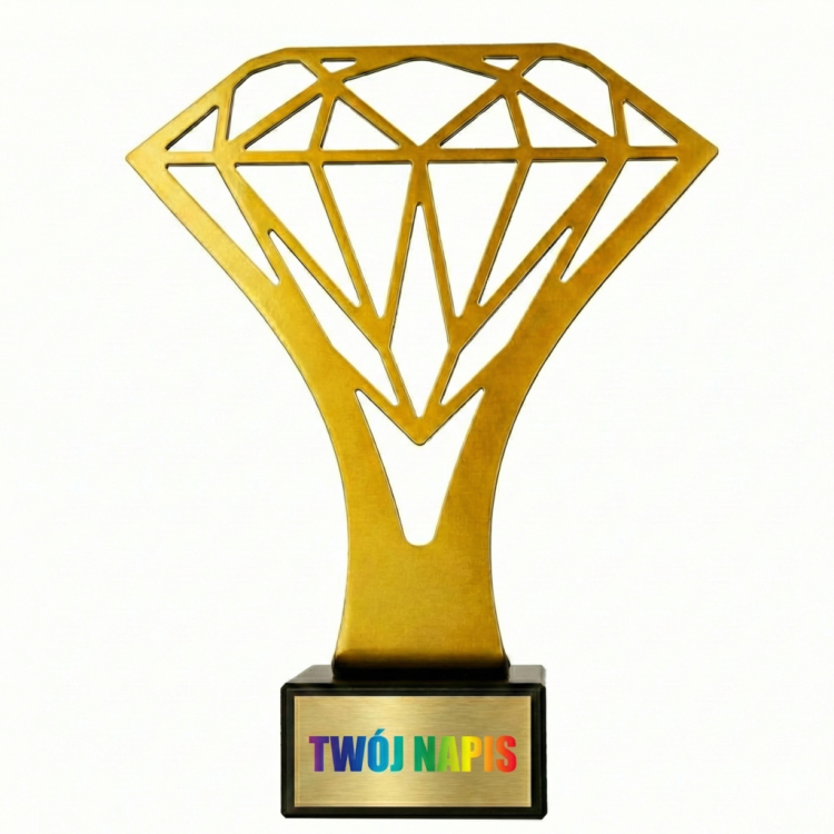 Nagroda metalowa diament z tabliczką z nadrukiem kolorowym - BL-DIA-LUX (1).png