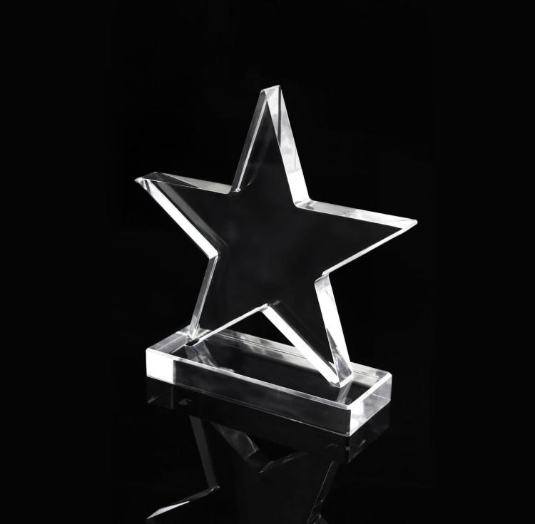 Eleganckie trofeum ze szkła akrylowego gwiazda - AC002-2.JPG