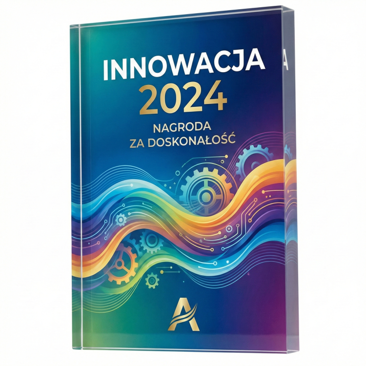 Statuetka akrylowa nowoczesny geometryczny kształt  - AC003-NADRUK.png