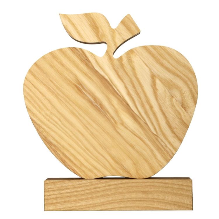 Statuetka drewniana jabłko trofeum ekologiczne - WT001.jpg