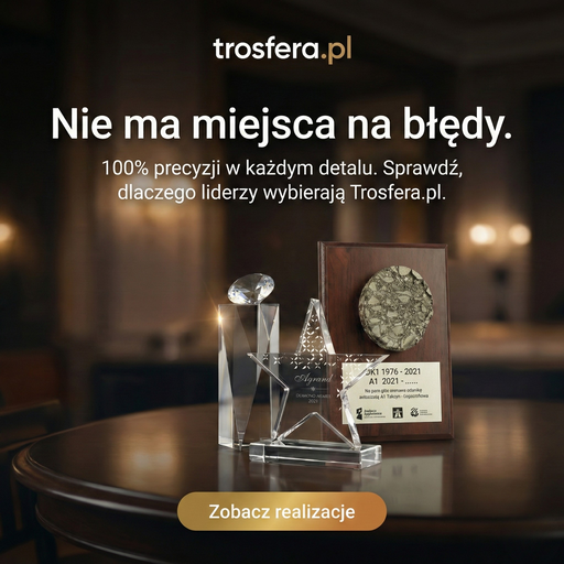 statuetki szklane, akrylowe, drewniane 
